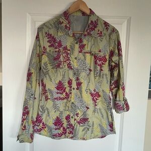 ExOfficio Women's Grey Long Sleeve Button Down Top S